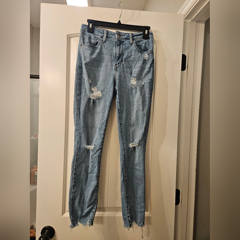 Distressed Blue Women's Jeans